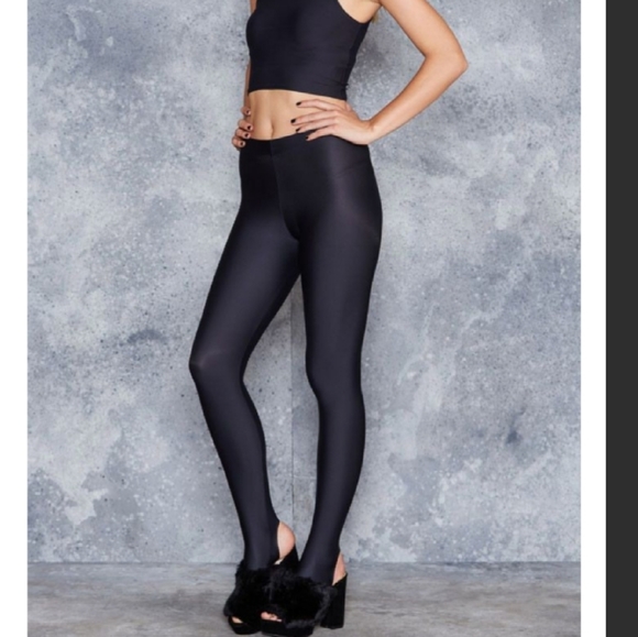 Blackmilk Pants - BLACKMILK Limited Edition! BLACK STIRRUP LEGGINGS